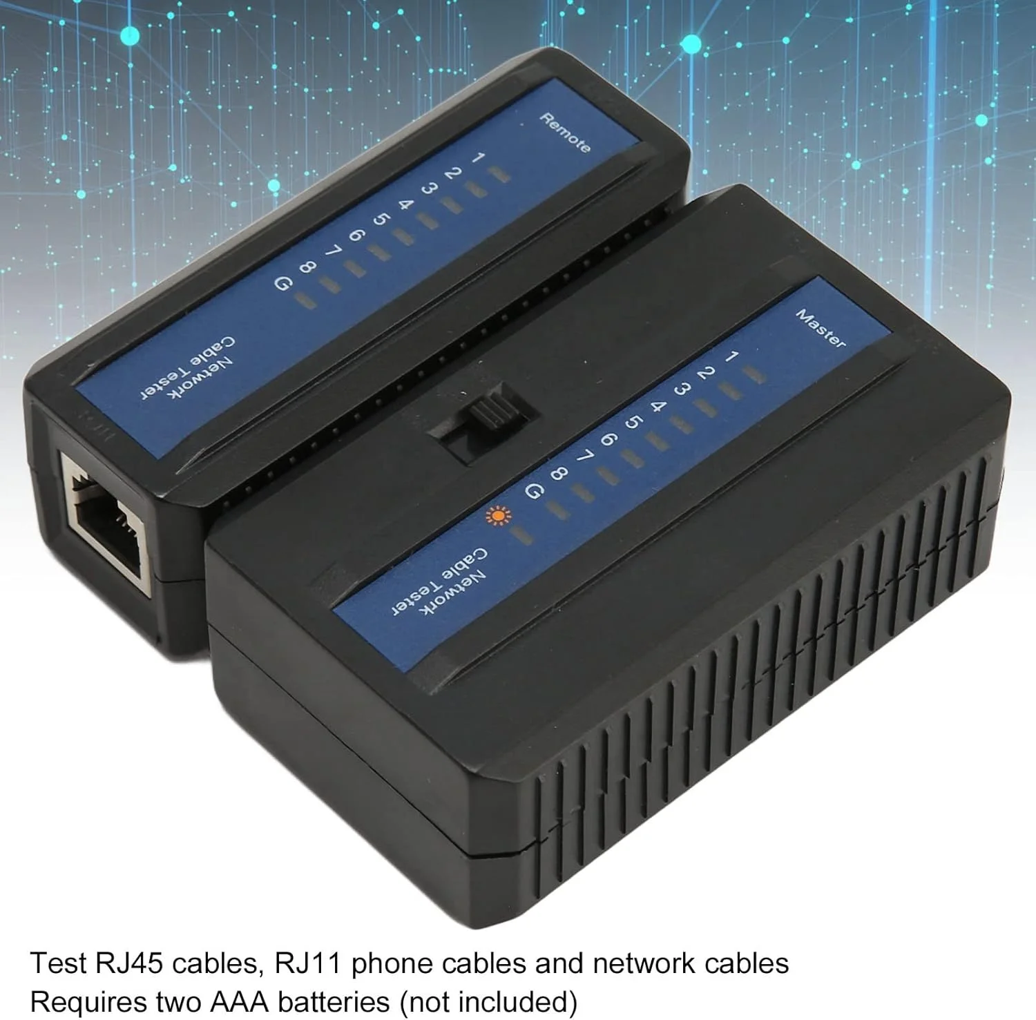 تستر کابل شبکه، ابزار تعمیر و نگهداری دو منظوره خط تلفن کابل LAN برای کابل های RJ45 RJ11 RJ12 CAT5 CAT6 CAT7 UTP