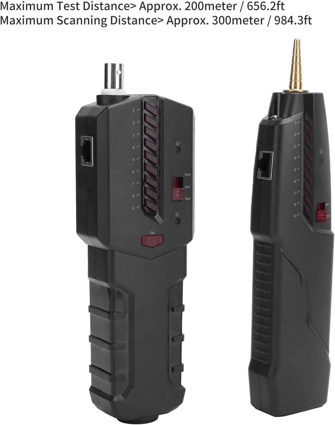 تستر کابل شبکه و ردیاب سیم RJ45 RJ11، ردیاب خط تلفن و کابل شبکه LAN مدل TXJ001