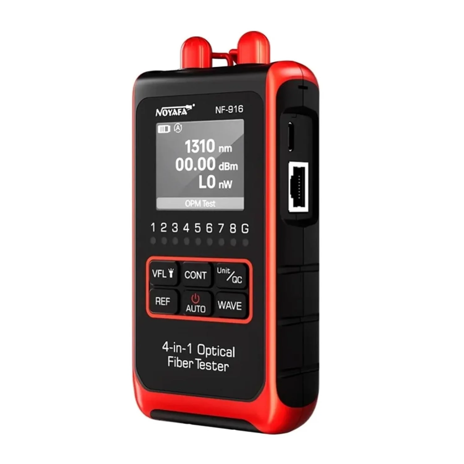 NF-916 توان سنج فیبر نوری VFL REF FC SC ST تست کننده کابل فیبر نوری با چراغ قوه OPM