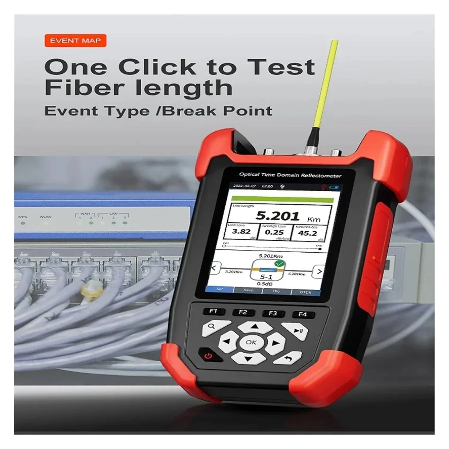 تستر فیبر نوری NF-981، تستر توان نوری، ردیاب عیب با OPM VFL OLS، نقشه رویداد، مولتی متر کابل اترنت