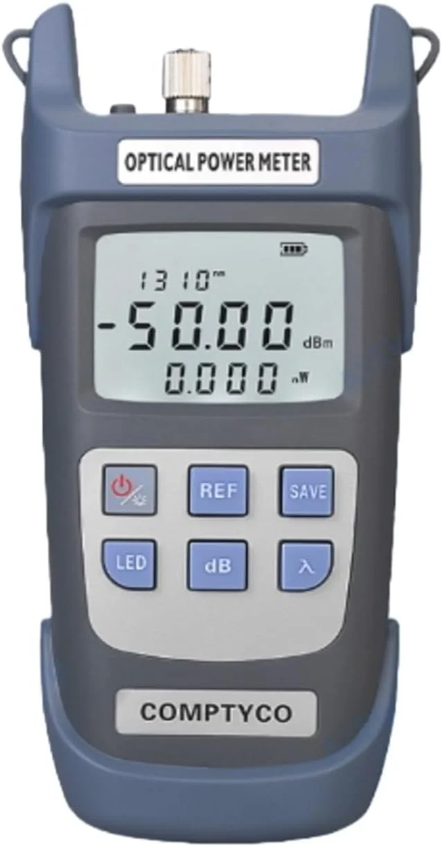 توان‌سنج نوری G510A/G710A با آداپتور SC FC -50~+26dBm/-70~+10dBm (دارای نور پس‌زمینه LED) تستر کابل فیبر نوری FTTH (مدل G710A)