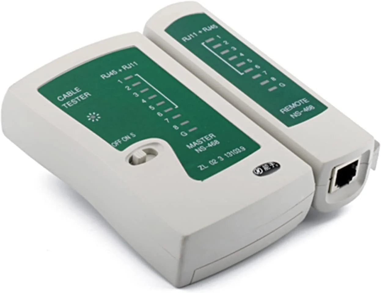 تستر کابل شبکه دستی NTECH RJ45/RJ11 Cat5/Cat6 LAN، ردیاب و آشکارساز سیم تلفن