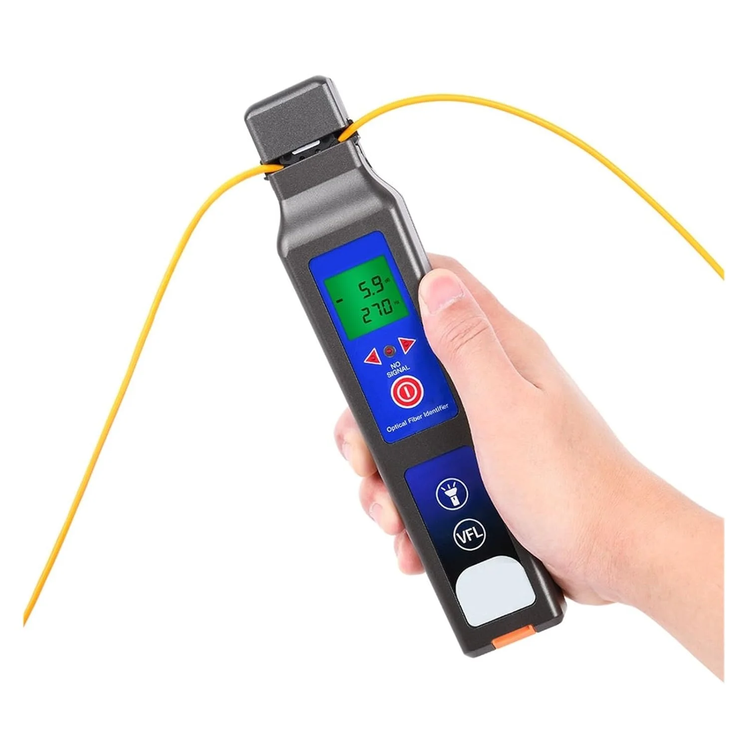 شناساگر فیبر نوری فعال، تستر کابل فیبر زنده، آشکارساز ترافیک با نشانگر عیب یاب بصری 10 میلی وات