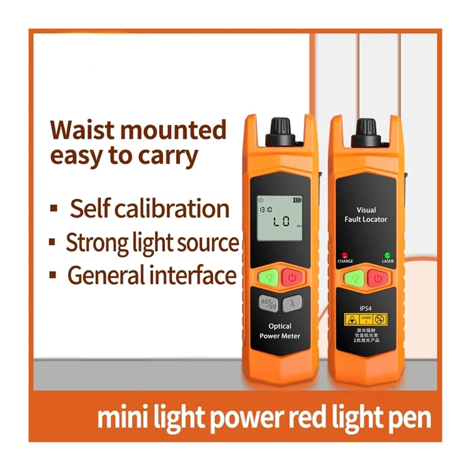 مینی پاور متر نوری تستر کابل فیبر نوری FTTH