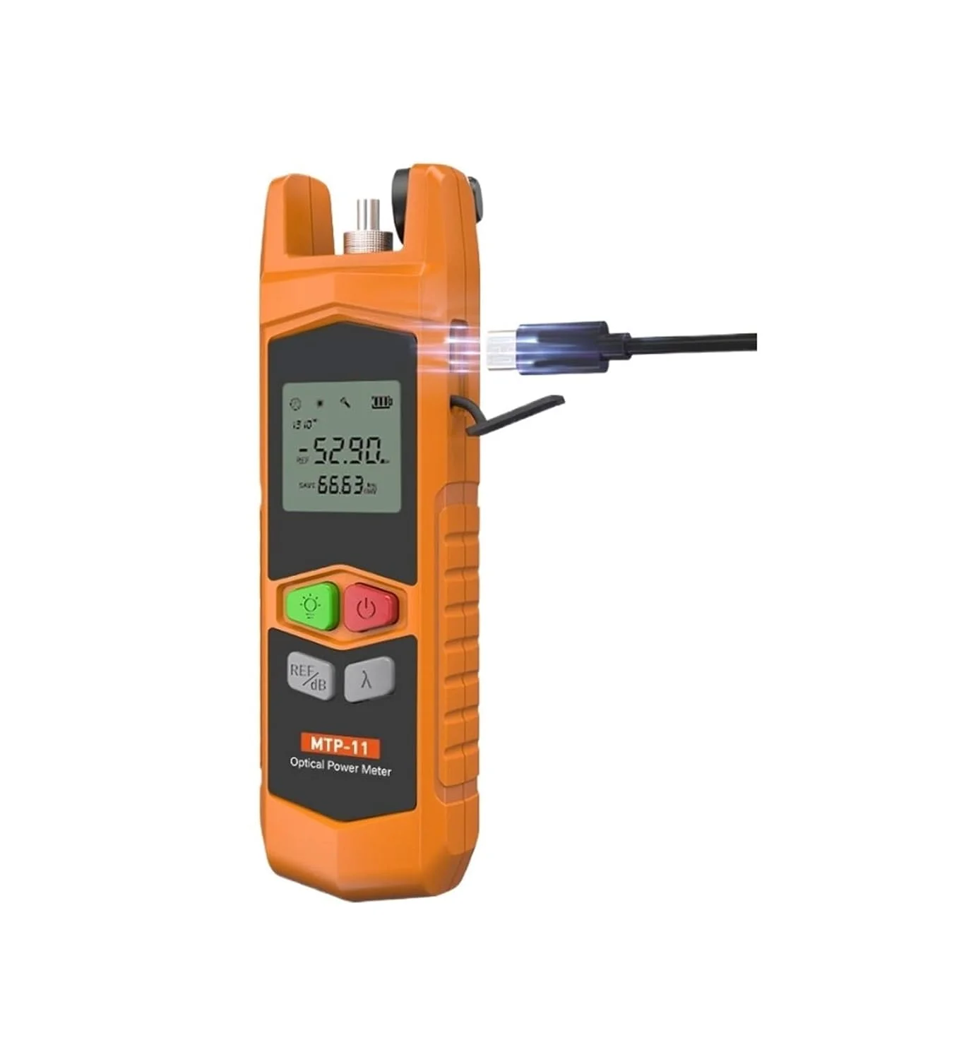 نورسنج نوری -70~+6dBm تستر کابل شبکه فیبر نوری چند منظوره با چراغ LED