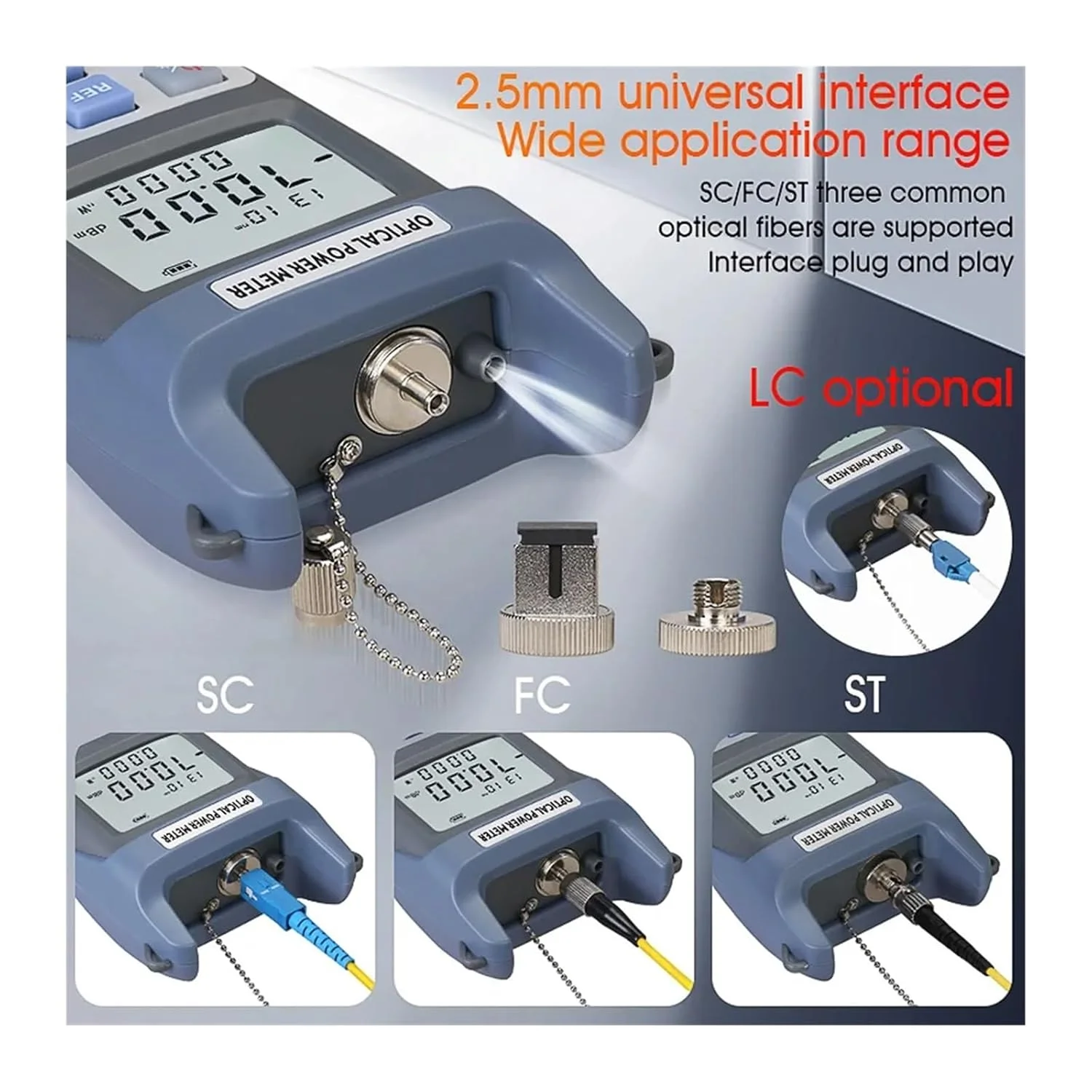 تستر کابل فیبر نوری و سنجش توان نوری G710A/G510A با کانکتورهای SC/FC با محدوده اندازه گیری -70dBm~+10dBm/ -50dBm~+26dBm مدل G710A/G510(G510A)