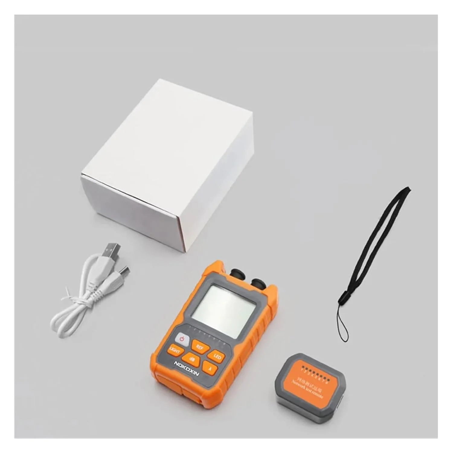 توان‌سنج نوری 2 در 1 با نشانگر عیب‌یاب بصری 5 کیلومتری، چراغ قوه LED، ابزار تست کابل فیبر نوری شبکه