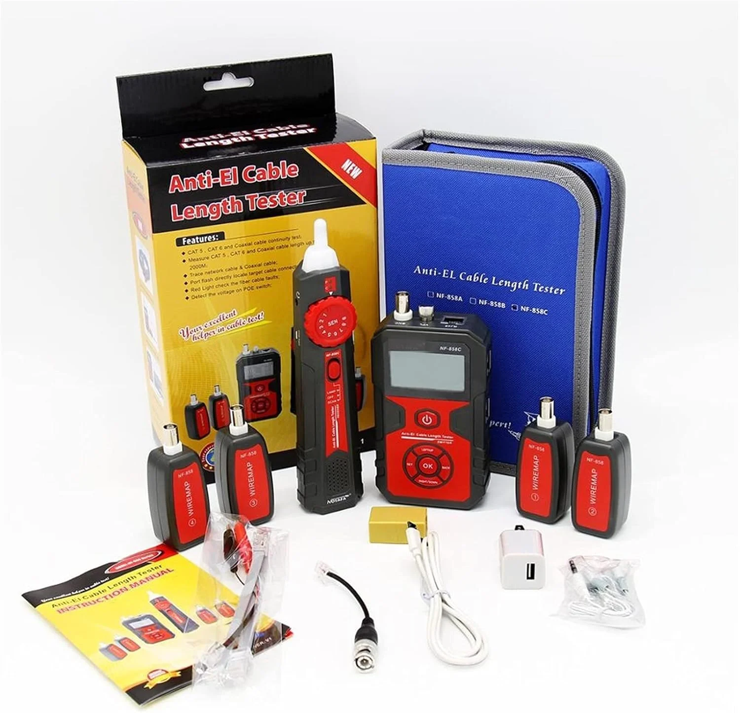 تستر کابل شبکه PEHUB، ردیاب سیم قابل حمل، یاب کابل، تست کابل شبکه، اندازه گیری کابل BNC، یاب خط تلفن زیرزمینی تستر کابل شبکه PEHUB، ردیاب سیم قابل حمل، یاب کابل، تست کابل شبکه، اندازه گیری کابل BNC، یاب خط تلفن زیرزمینی