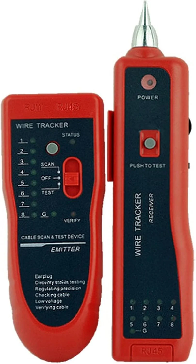 تستر کابل شبکه مدل 806، ردیاب سیم، دستگاه موقعیت یابی کابل شبکه، ردیاب خط تلفن زیرزمینی