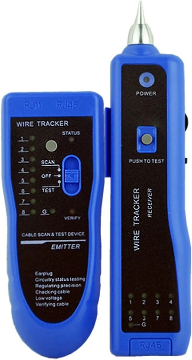 تستر کابل شبکه مدل 806، ردیاب سیم، دستگاه موقعیت یابی کابل شبکه، ردیاب خط تلفن زیرزمینی
