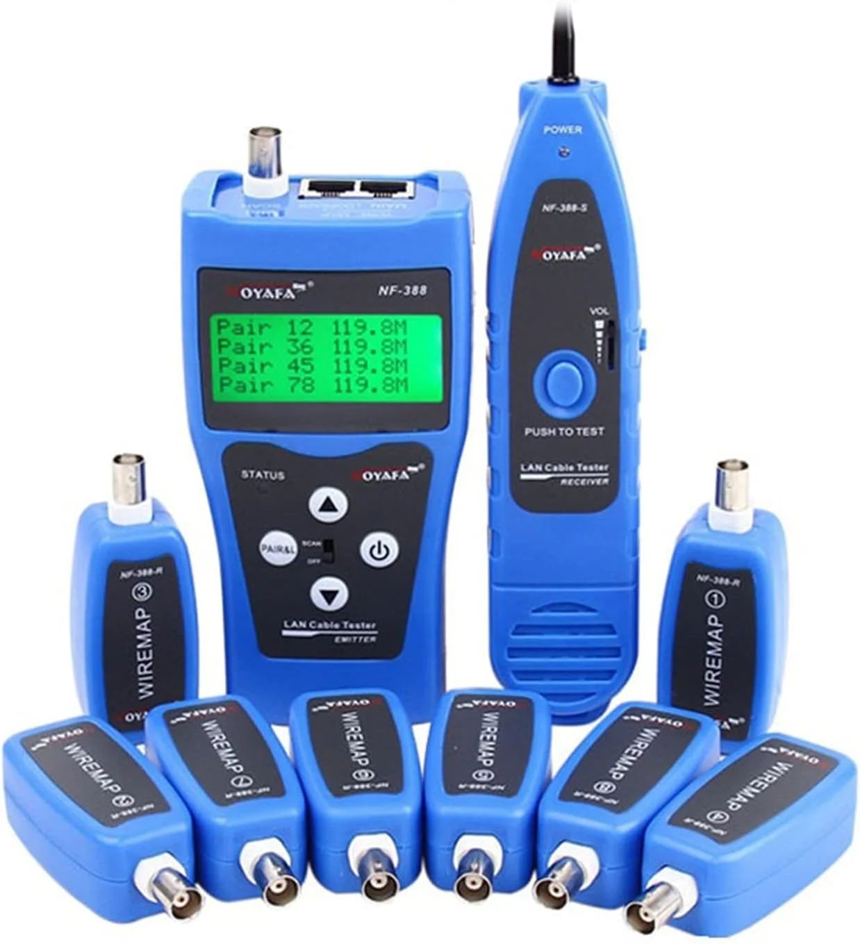 تستر کابل شبکه مدل 806، ردیاب سیم، دستگاه موقعیت یابی کابل شبکه، ردیاب خط تلفن زیرزمینی