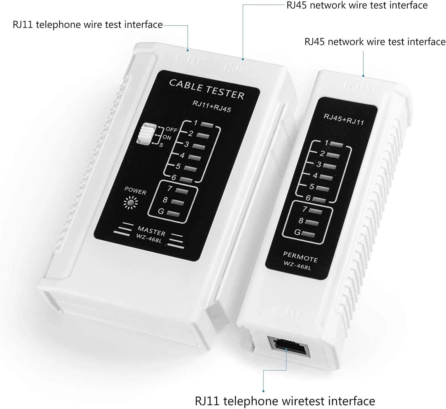 تستر کابل PEPDRO برای کابل شبکه RJ45 RJ11