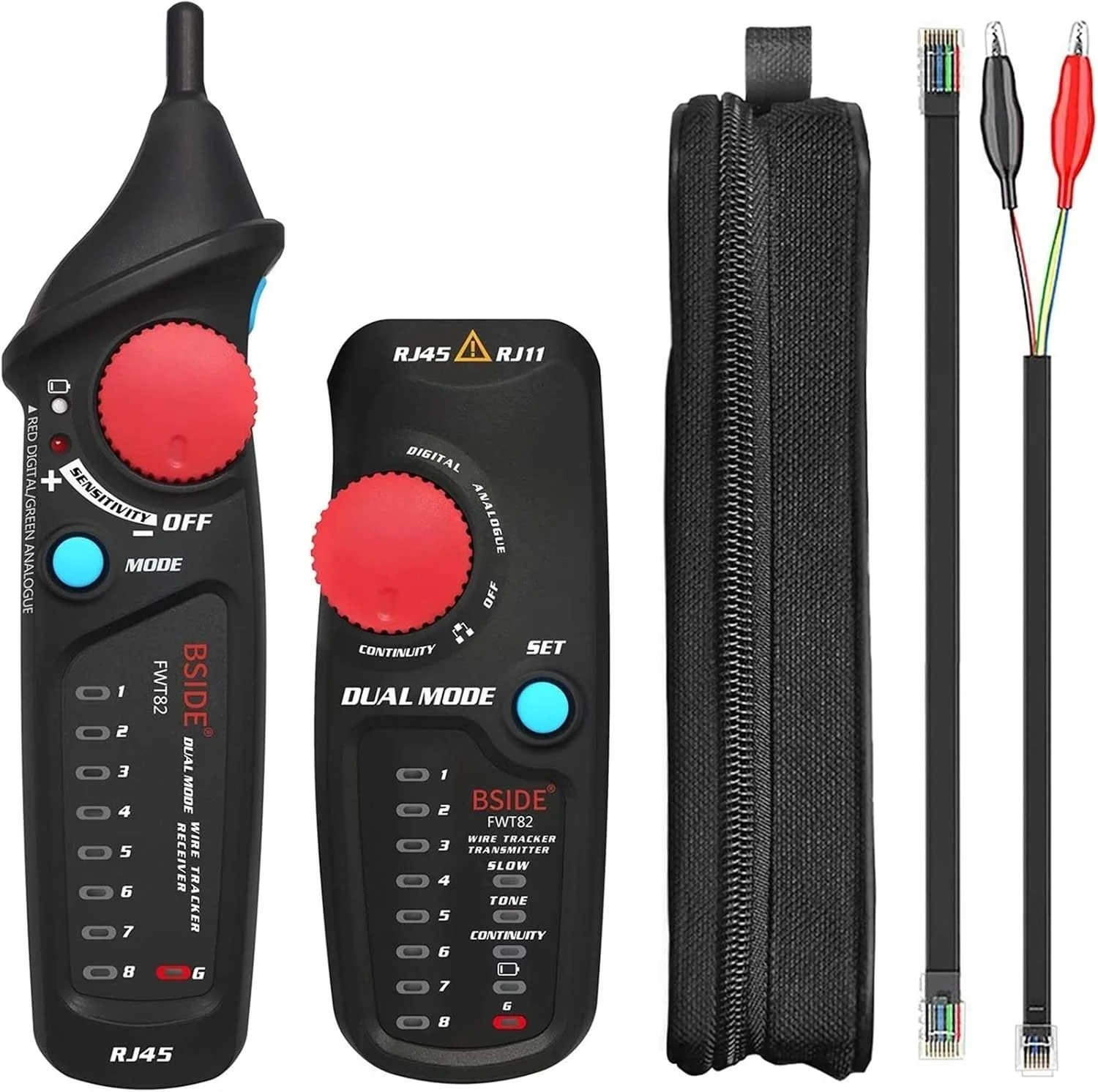 ردیاب کابل دو حالته PEPDRO RJ45 RJ11، تستر کابل، یابنده خط