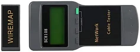 تستر قابل حمل ال سی دی و تستر کابل تلفن و شبکه با صفحه نمایش ال سی دی RJ45