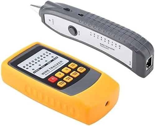 ردیاب کابل قابل حمل PEPDRO، ردیاب سیم غیر تماسی سریع با LED، تستر کابل شبکه LAN، ردیاب کابل با صفحه نمایش LCD