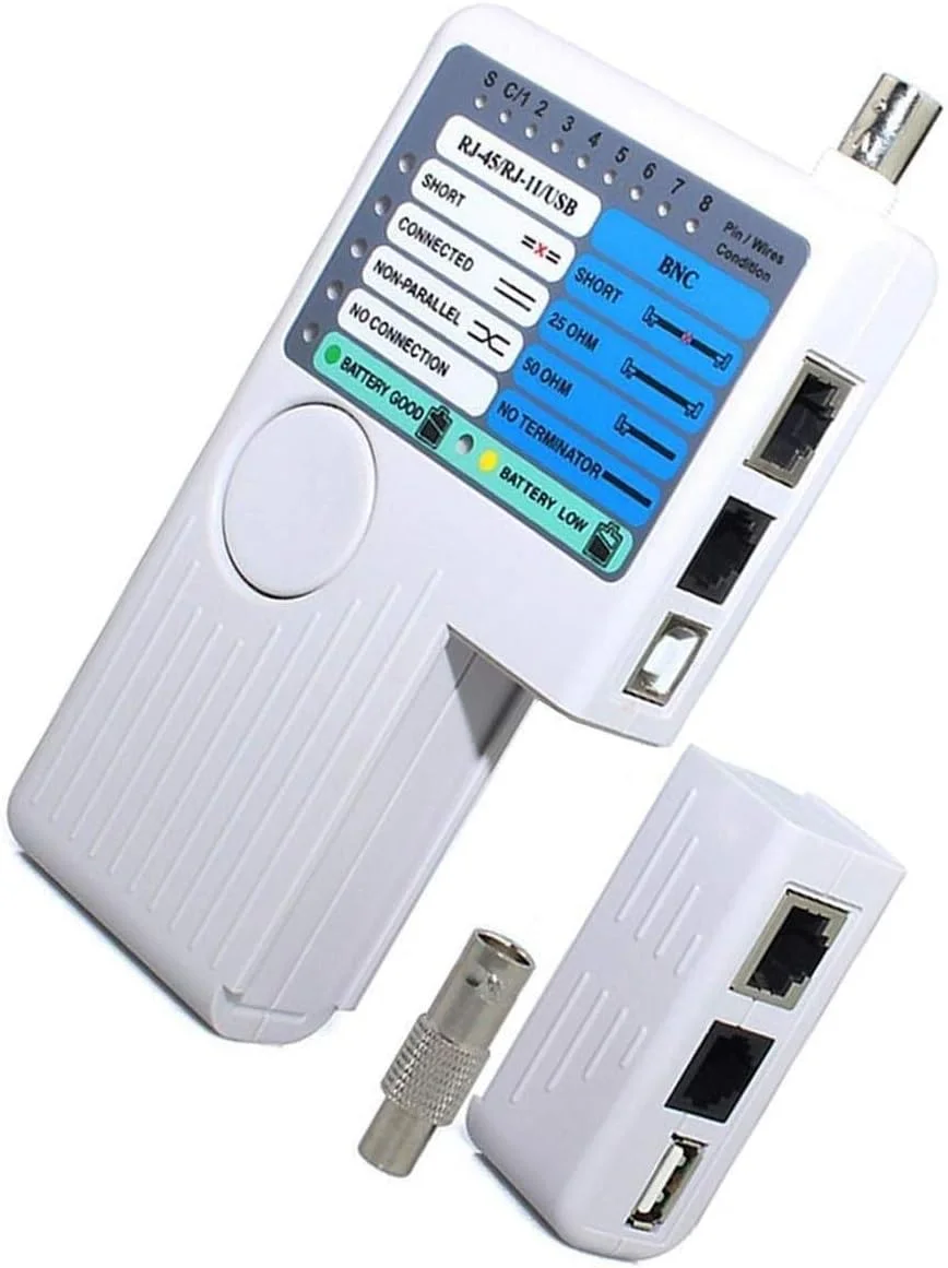 تستر کابل از راه دور 4 در 1 USB/BNC/Rj11/Rj45 LAN کابل UTP STP