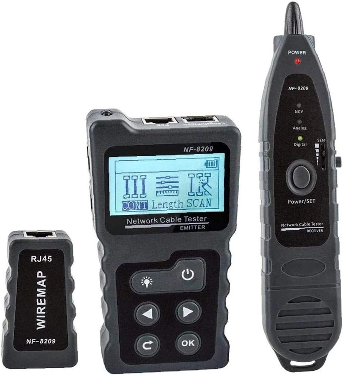 ردیاب کابل PEPDRO، تستر PoE، بررسی کننده سیم با NCV، شناسایی استانداردهای PSE، تست وضعیت فیزیکی