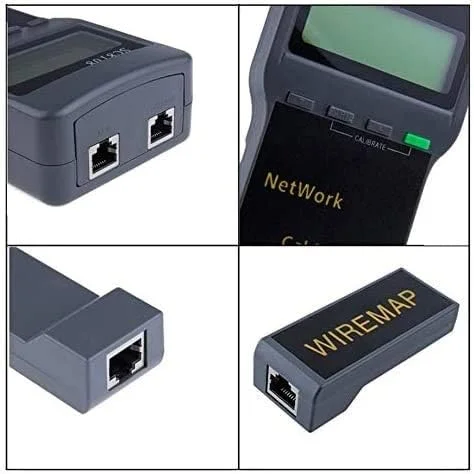 تستر کابل، ردیاب سیم کابل تستر RJ45 LAN تلفن با صفحه نمایش LCD