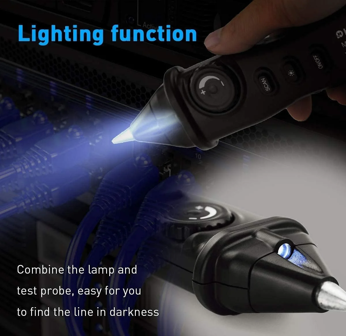 تستر کابل RJ11 RJ45، ردیاب سیم، ردیاب کابل، ردیاب سیم، تستر کابل اترنت LAN، تستر تلفن، بررسی کننده تداوم