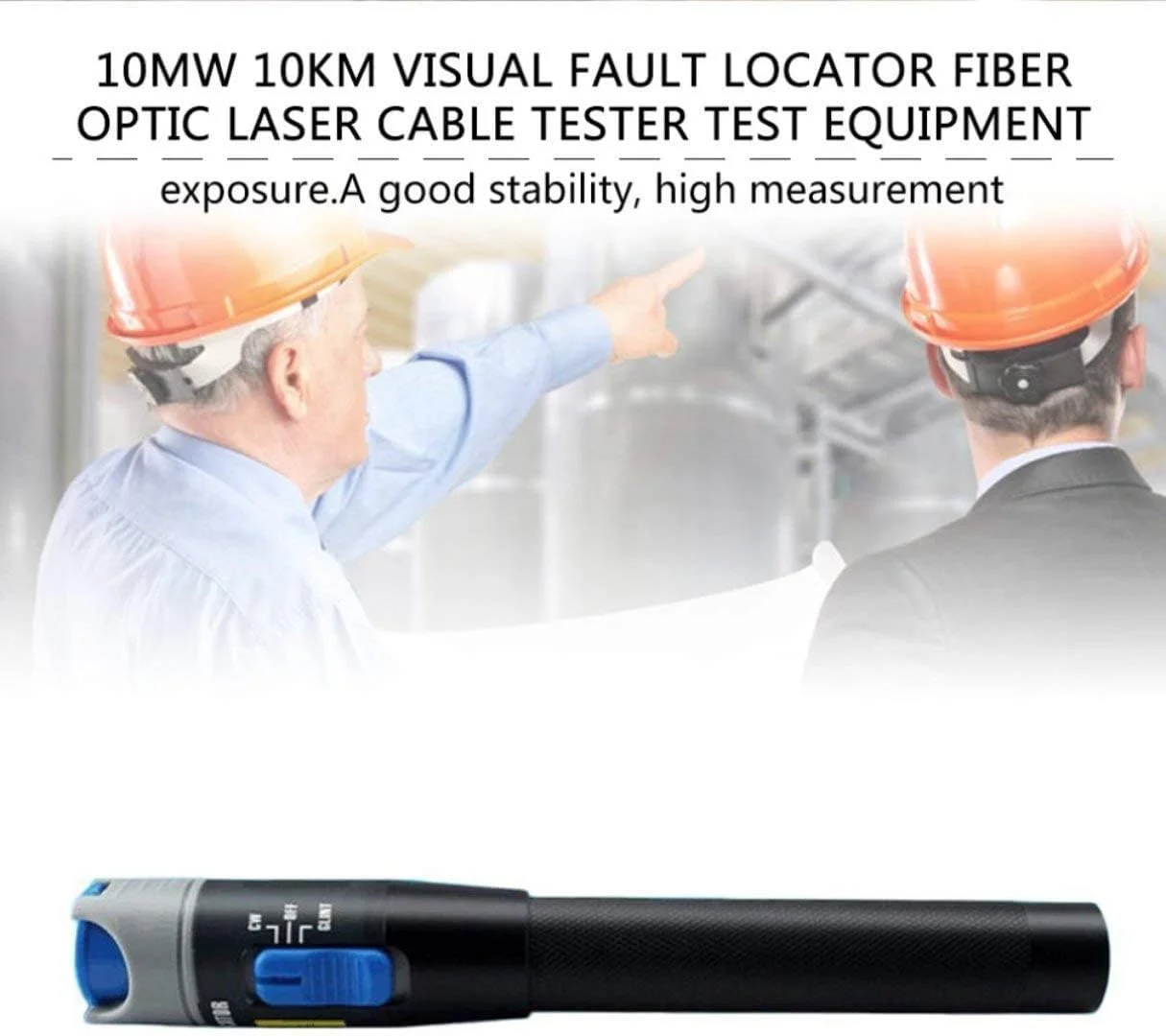 تستر کابل فیبر نوری آشکارساز عیب یاب بصری 10mW 10KM با کانکتور 2.5 میلی متری