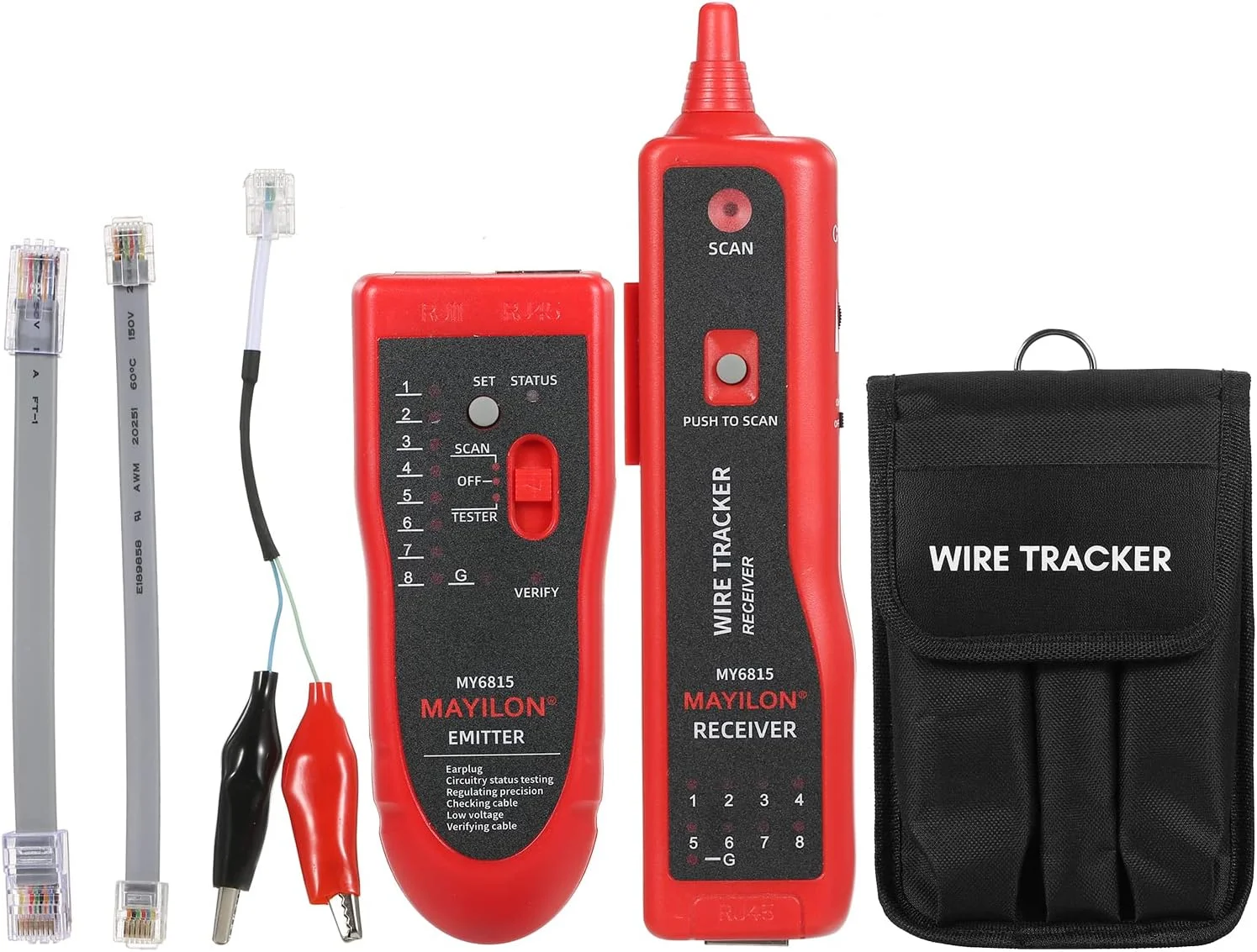 تستر کابل شبکه Pepisky، یابنده سیگنال دیجیتال - یابنده خط بدون نویز با عملکرد یافتن و تراز کردن خط