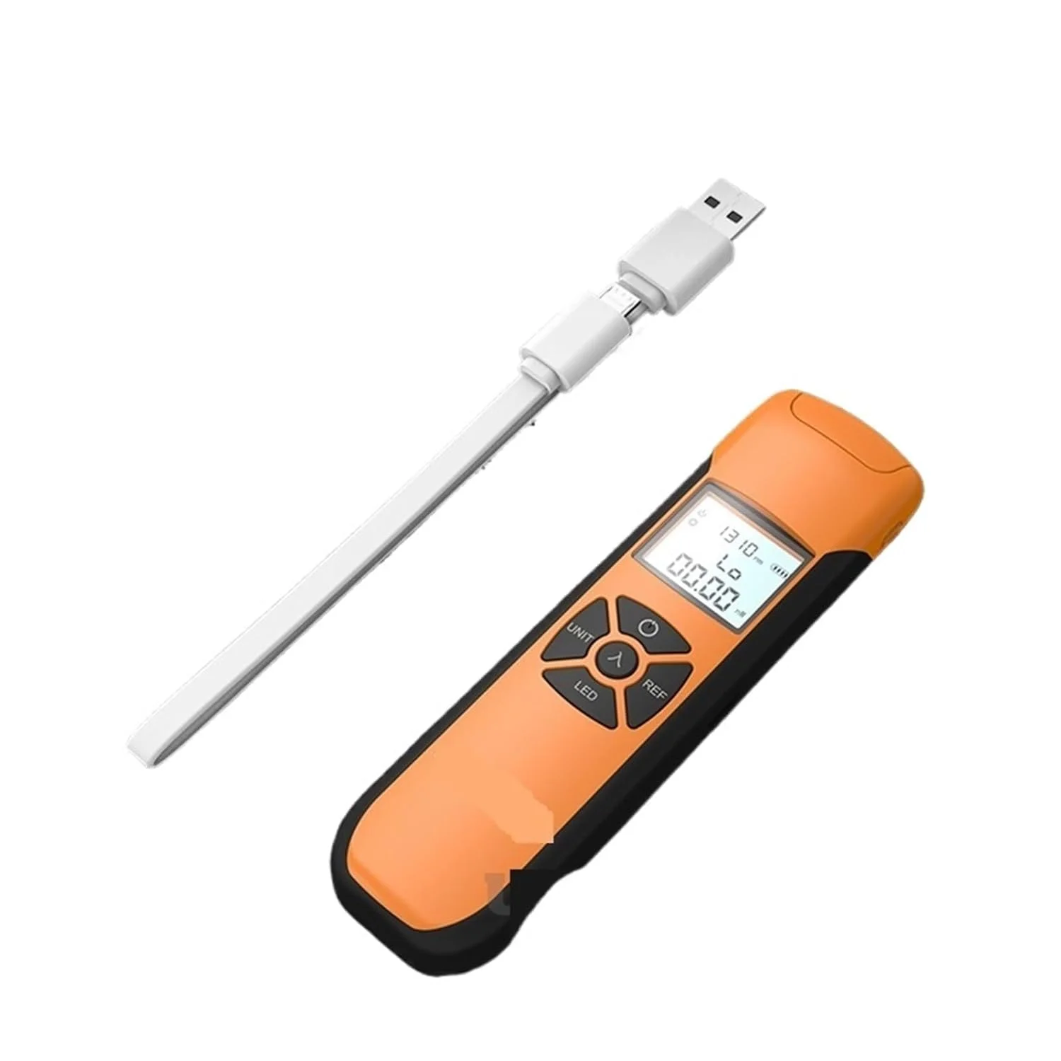 نورسنج فیبر نوری قابل حمل G10 OPM، ابزار تست نوری قابل شارژ، تست کابل شبکه، نورپردازی LED، شارژ USB (-70 تا 10dBm)