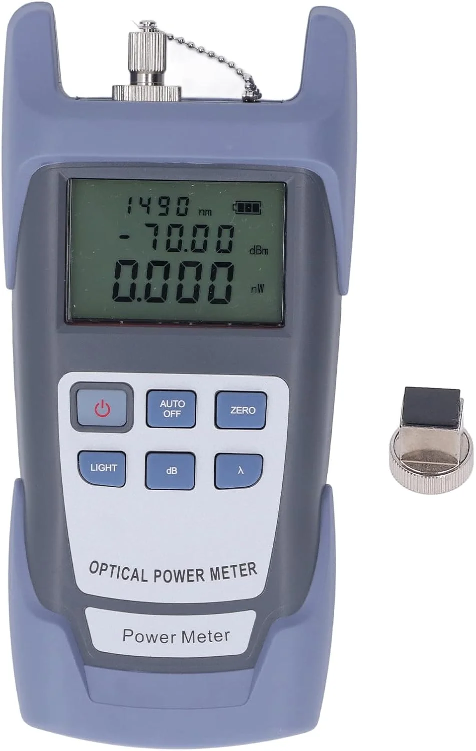 ابزار تست کابل فیبر نوری، پاور متر نور فیبر قابل حمل با نور قرمز روشن 650 نانومتری و کانکتور SC
