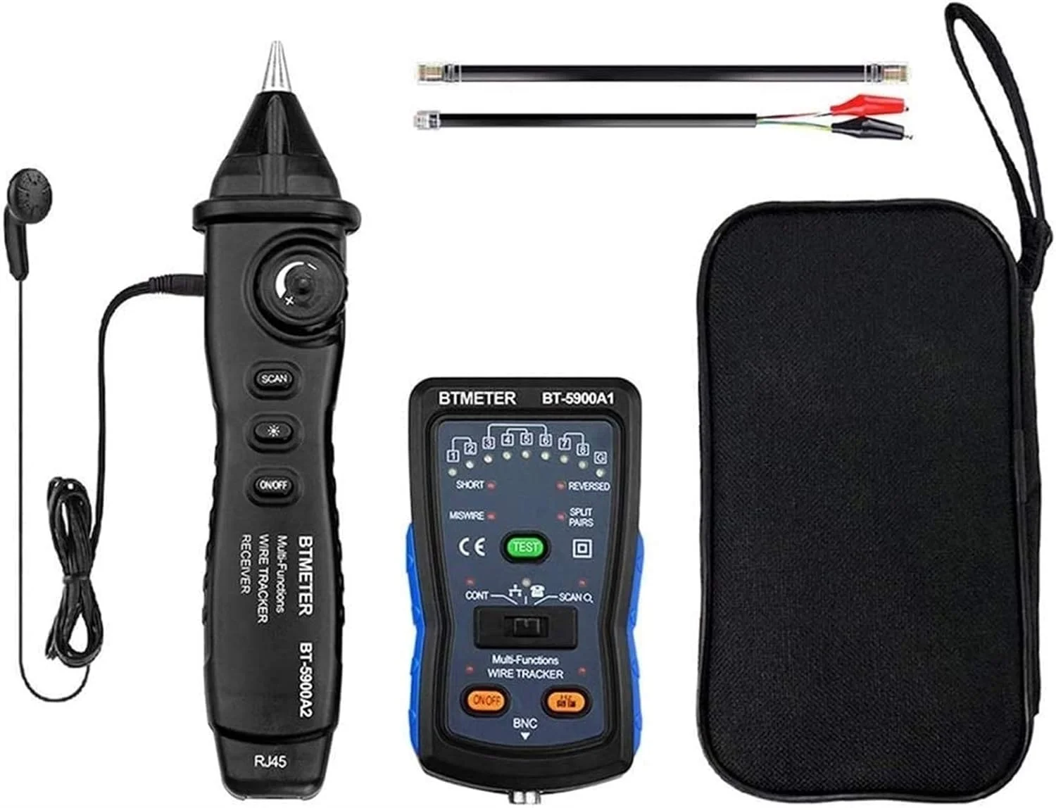 کیت ردیاب سیم کابل، تستر اترنت RJ11 RJ45، ردیاب خط کابل برای ردیابی سیم، مرتب سازی کابل، بررسی تداوم