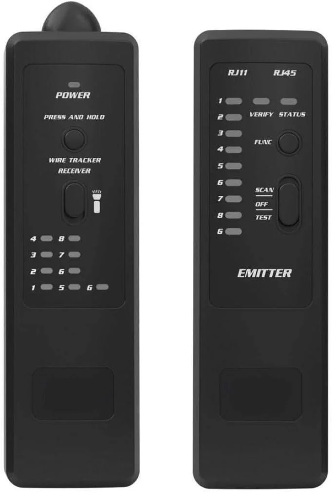 ردیاب کابل، ردیاب سیم و تحلیلگر PEPDRO مدل FWT8X RJ45 RJ11 60V برای مخابرات