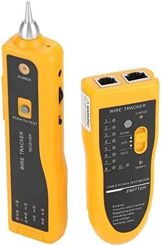 ردیاب سیم PEPDRO، تستر کابل شبکه RJ11 RJ45 با گوشی، یابنده خط دستی، ابزار تشخیص صدا برای مرتب سازی کابل