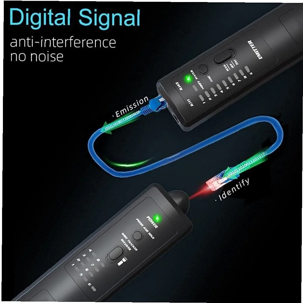 ردیاب کابل، ردیاب سیم و تحلیلگر PEPDRO مدل FWT8X RJ45 RJ11 60V برای مخابرات