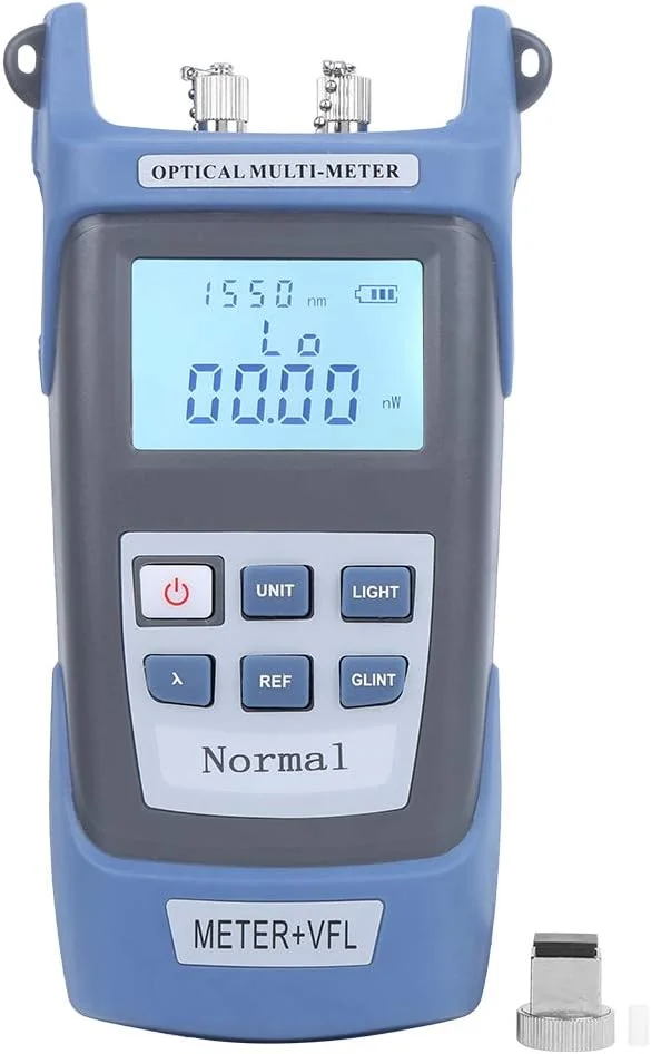 تستر کابل فیبر نوری 15 کیلومتری، ابزار مکان یاب عیب یابی بصری فیبر نوری با دقت بالا، تستر فیبر با کانکتور FC/SC/ST، پاور متر نوری قابل حمل
