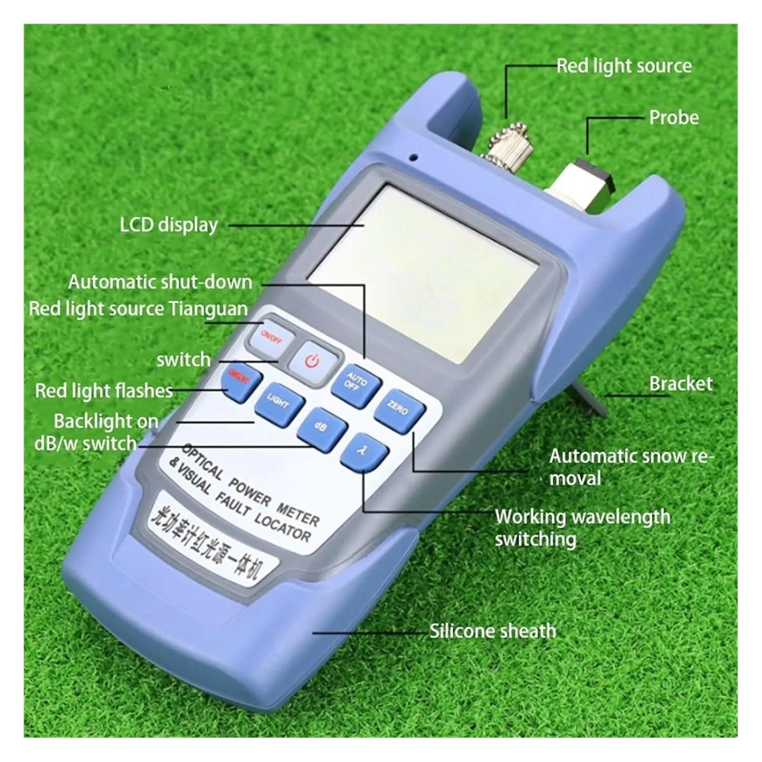 تستر کابل فیبر نوری FTTH با توان 1 مگاوات