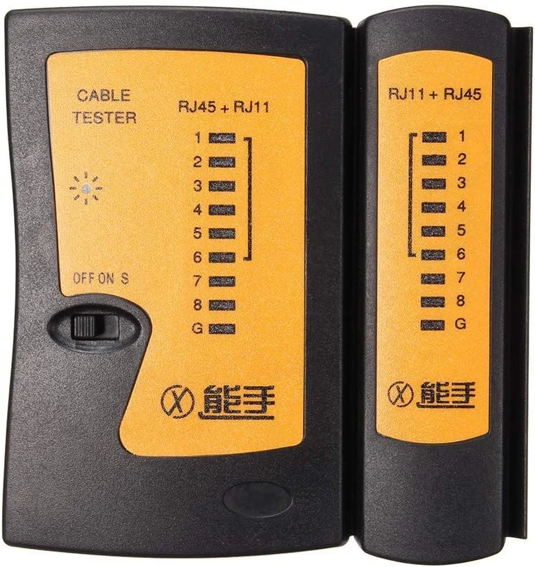 تستر کابل شبکه حرفه ای RJ45 RJ11