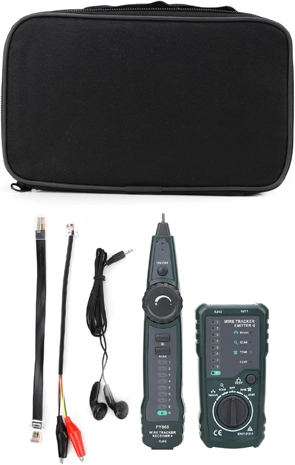 تستر کابل شبکه تلفن حرفه ای مدل FY868، تستر کابل شبکه ضد انفجار FY868، تستر کابل شبکه چند منظوره و ظریف IP 40