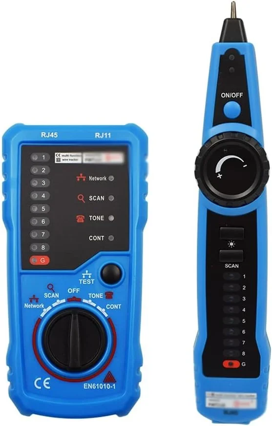 تستر کابل شبکه RJ45، ردیاب کابل، آشکارساز اترنت، ردیاب سیم تلفن، ابزار شبکه Leunlee