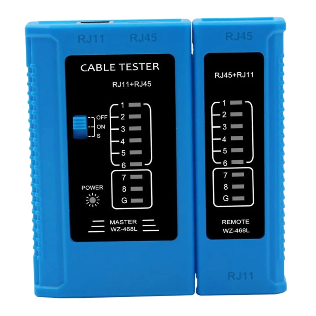 ابزار تست کابل شبکه RJ45 RJ11 USB LAN، کانکتور کابل اترنت آبی، لوازم جانبی Leunlee