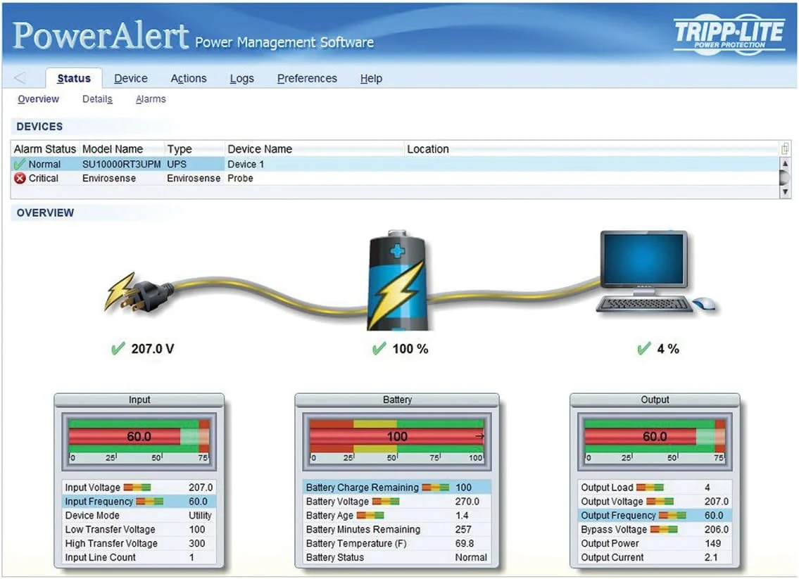 کارت جانبی مدیریت SNMP/وب Tripp Lite برای سیستم های UPS (SNMPWEBCARD)