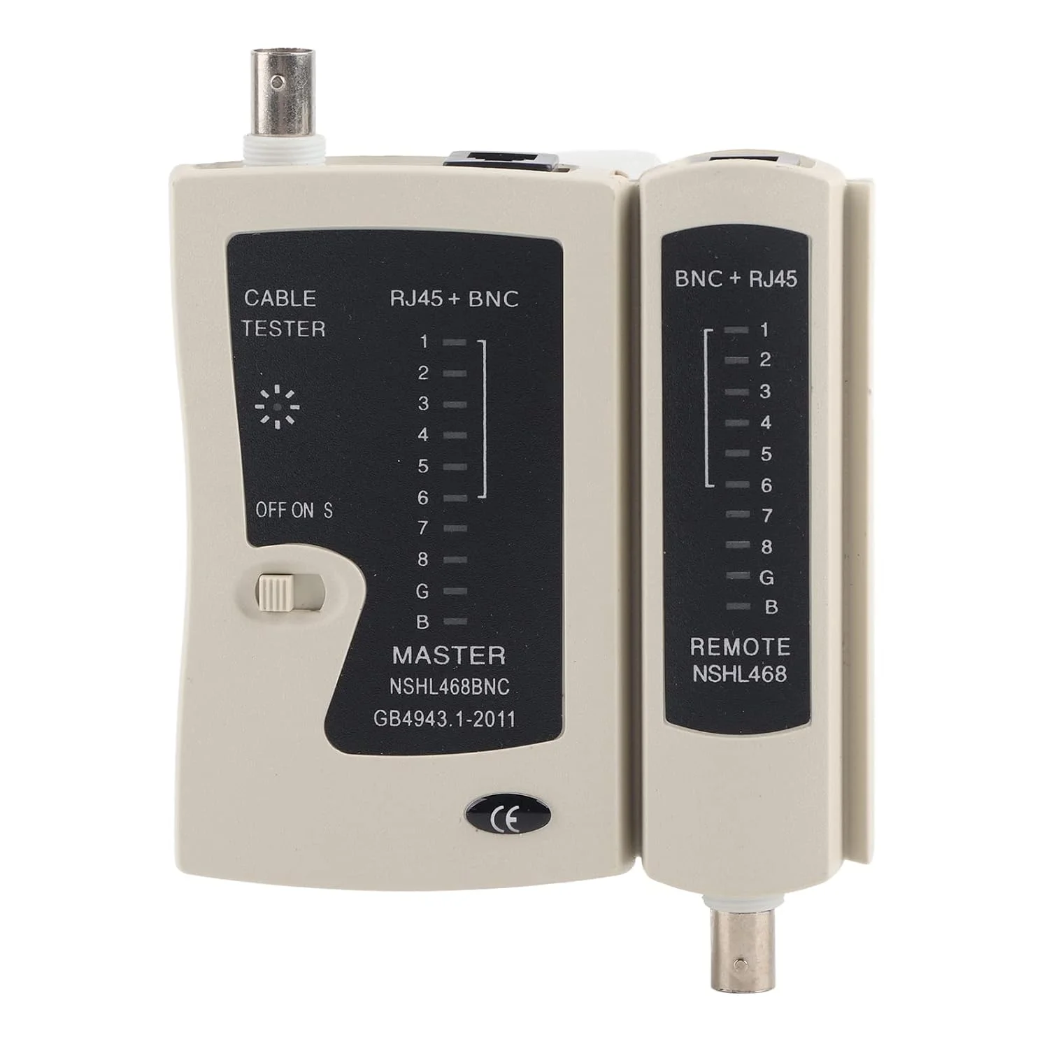 تستر کابل Respicefinem حرفه ای RJ45 BNC، ابزار تست سریع و دقیق سیم تلفن شبکه، طراحی مجزا برای اندازه گیری آسان، تستر کواکسیال برای شبکه