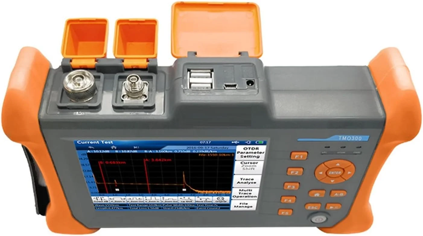 تستر فیبر نوری RIMOAL، تستر کابل نوری، تشخیص نقطه شکست، طول، افت، تستر فیبر نوری OTDR، بازتاب سنج دامنه زمانی نوری TMO300 برای اندازه گیری