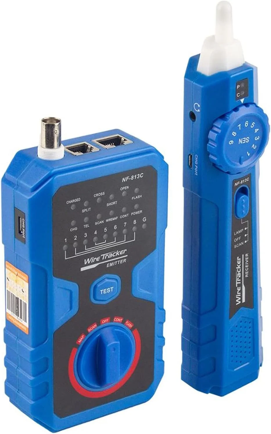 تستر کابل شبکه Shandongmt NF-813C برای تست کابل LAN اترنت، ابزار ردیابی مدار و یاب خط تلفن زیرزمینی