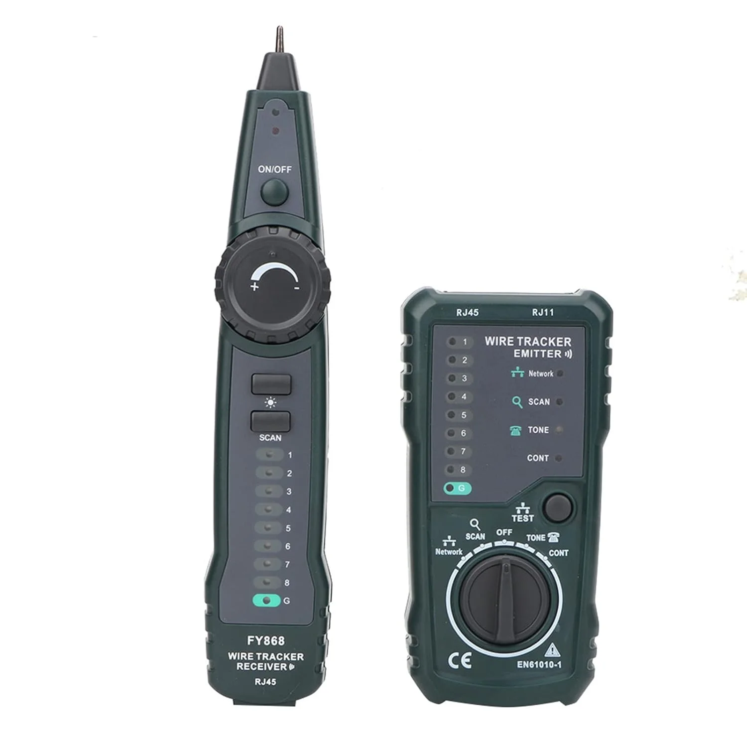 تستر کابل Spacnana FY868، کیت ردیاب سیم LAN، تستر کابل RJ45 RJ11 برای مهندس مخابرات، مهندس تعمیر و نگهداری