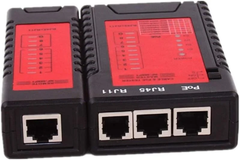 تستر کابل شبکه STUFY مدل NF-468PT، ابزار تست کابل شبکه اترنت LAN، تست سیم تلفن ثابت، تستر سوئیچ PoE، بررسی کابل شبکه RJ45 RJ11 برای تست اترنت تستر کابل شبکه STUFY مدل NF-468PT، ابزار تست کابل شبکه اترنت LAN، تست سیم تلفن ثابت، تستر سوئیچ PoE، بررسی کابل شبکه RJ45 RJ11 برای تست اترنت