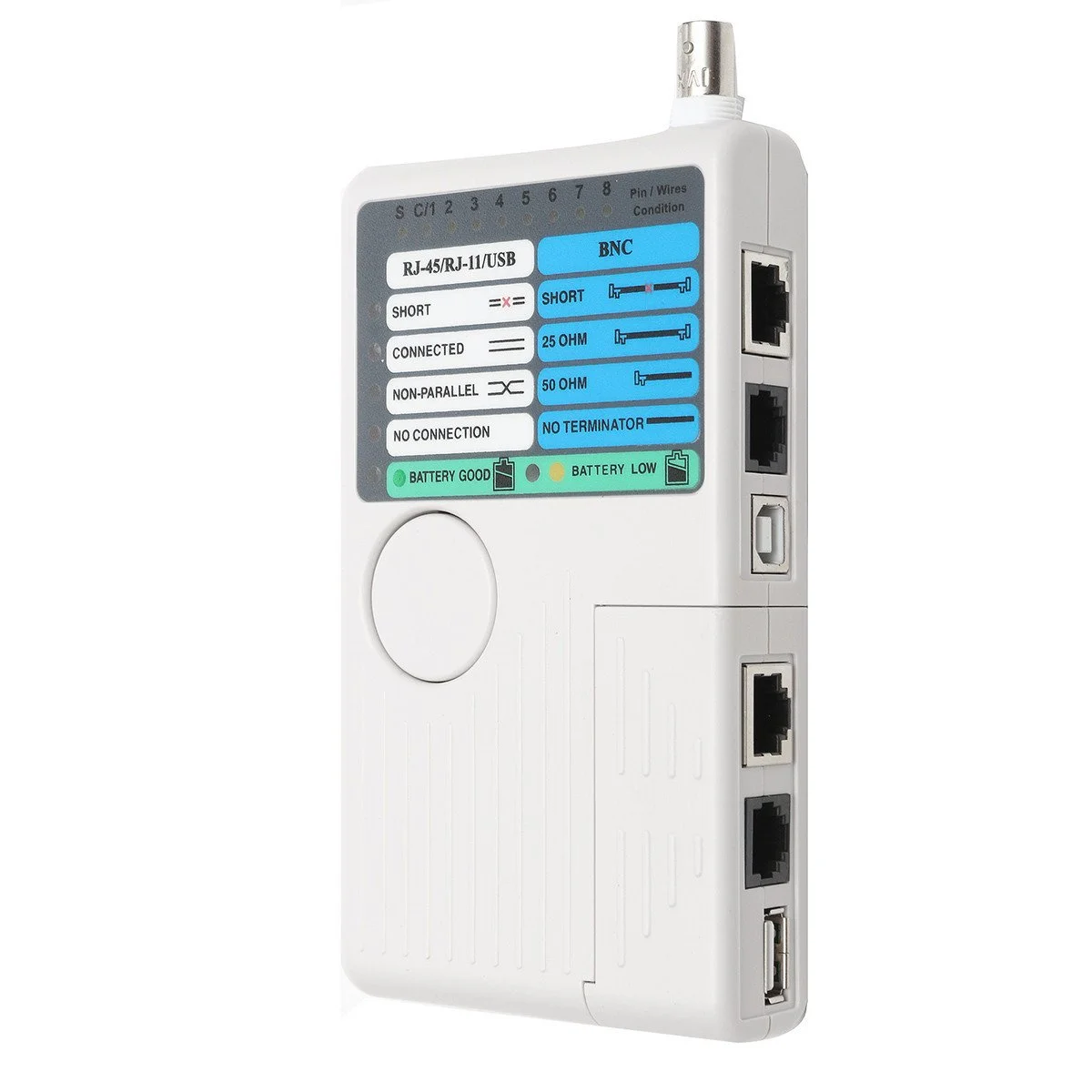 تستر کابل شبکه تالیروف 4 در 1 RJ45/RJ11/USB/BNC LAN کابل Cat5 Cat6