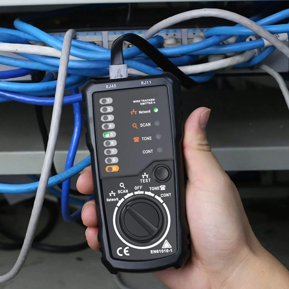 ردیاب سیم، ردیاب خط کابل RJ45 RJ11 برای بررسی کابل شبکه اترنت LAN / تست سیم تلفن ردیاب سیم، ردیاب خط کابل RJ45 RJ11 برای بررسی کابل شبکه اترنت LAN / تست سیم تلفن