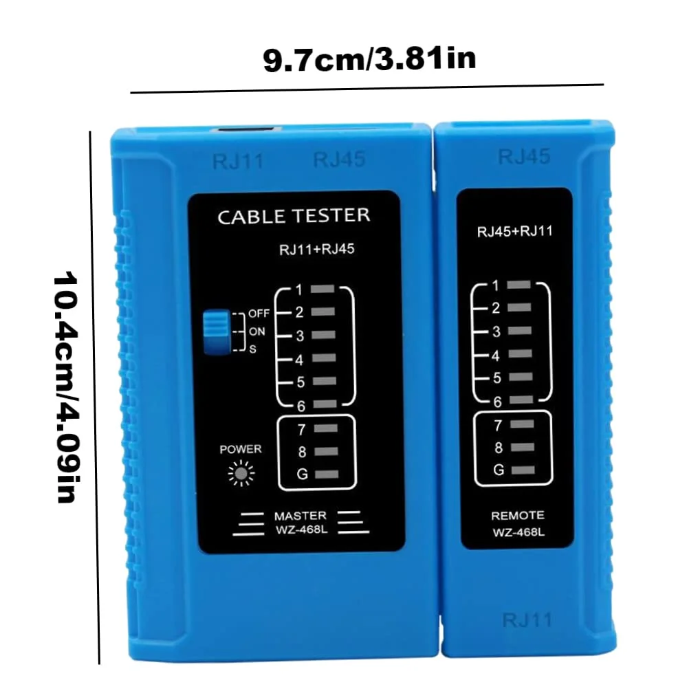 ابزار تست کابل RJ45 RJ11 USB LAN سیم کابل اترنت کانکتور شبکه آبی، لوازم جانبی گیج