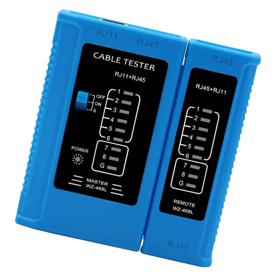 ابزار تست کابل RJ45 RJ11 USB LAN کابل اترنت یاب خط شبکه (رنگ: آبی)