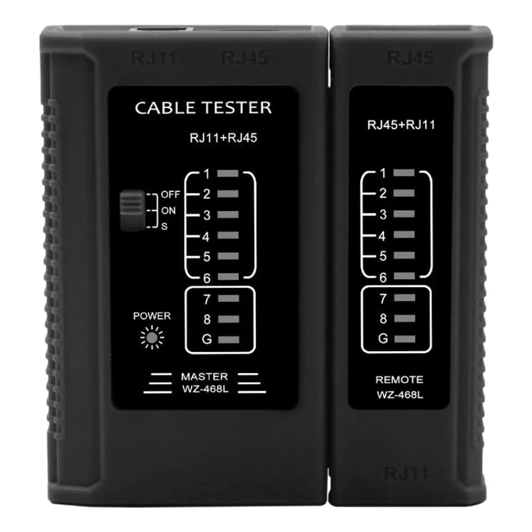 ابزار تست کابل RJ45 RJ11 USB LAN کابل اترنت یاب خط شبکه (رنگ: مشکی) ابزار تست کابل RJ45 RJ11 USB LAN کابل اترنت یاب خط شبکه (رنگ: مشکی)