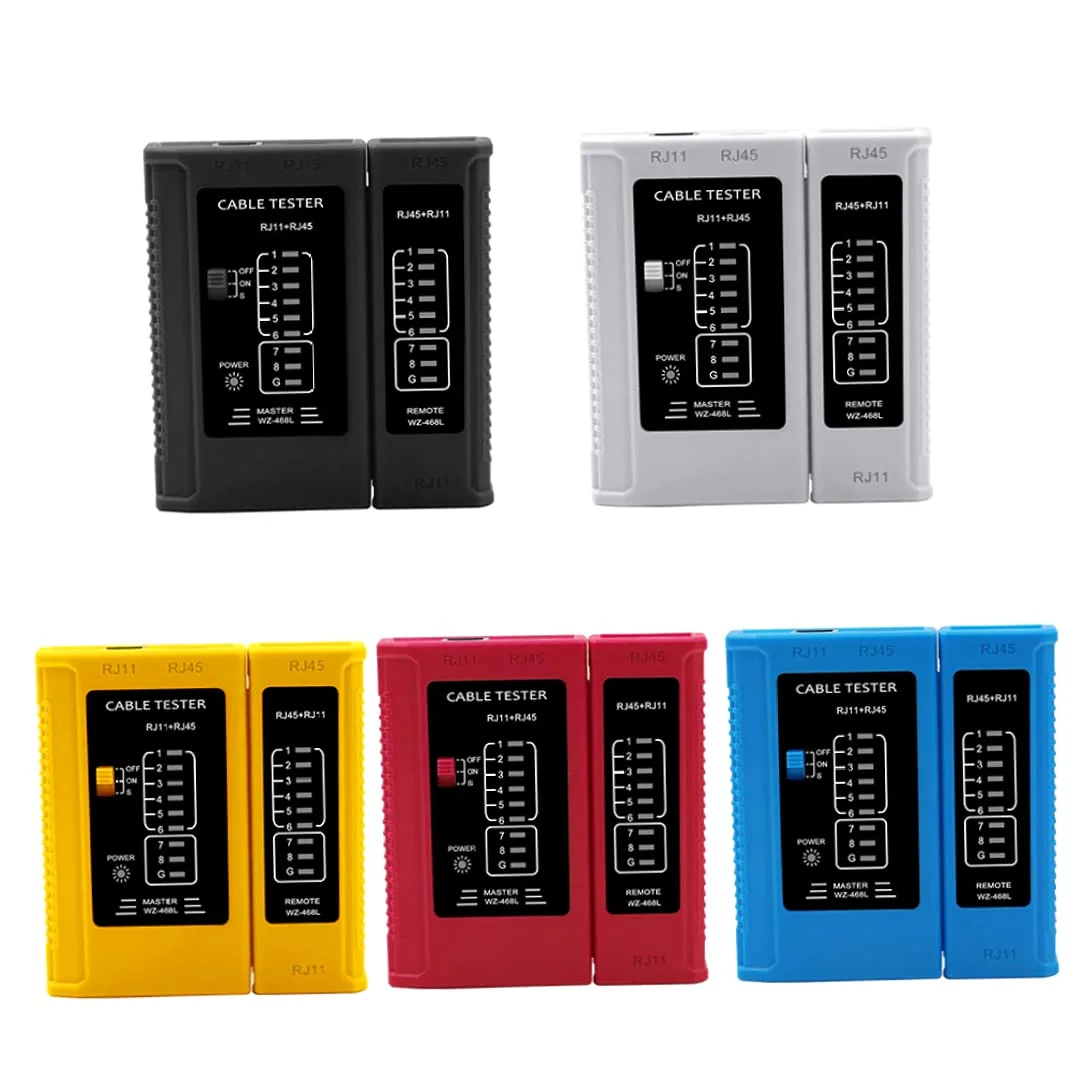 ابزار تست کابل RJ45 RJ11 USB LAN سیم کابل اترنت کانکتور شبکه یاب خط شبکه قرمز (رنگ: سفید) ابزار تست کابل RJ45 RJ11 USB LAN سیم کابل اترنت کانکتور شبکه یاب خط شبکه قرمز (رنگ: سفید)