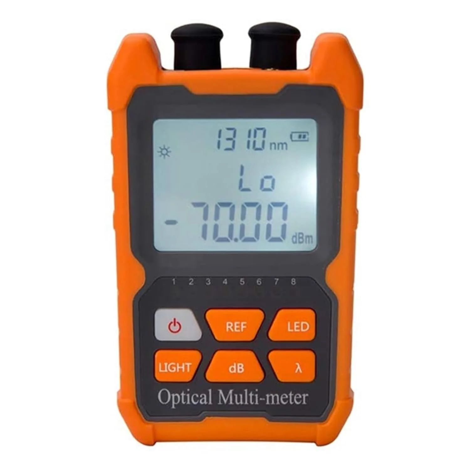 تستر کابل فیبر نوری، پاور متر نوری قابل حمل با رابط جهانی FC/SC/ST و مکان یاب بصری داخلی 1 مگاواتی